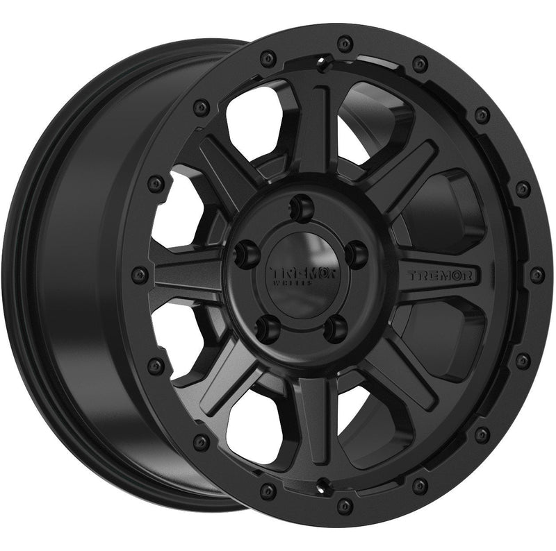 Tremor Wheel 103 Impact 17x8.5 6x5.5 +0mm Satin Black Rim 6x139.7