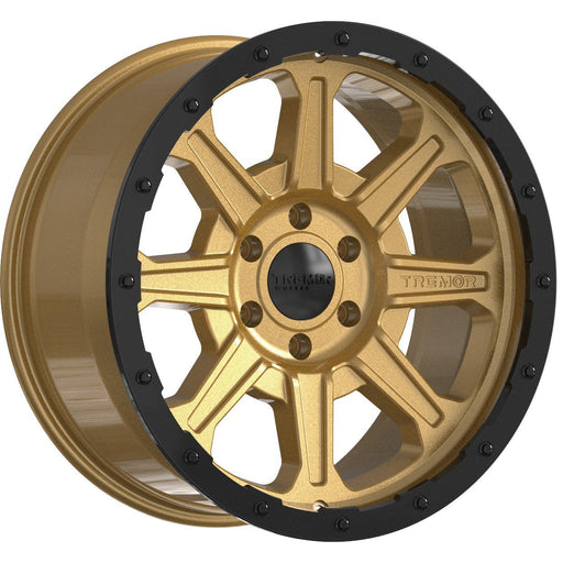 Tremor Wheel 103 Impact 20x9 6x135 +0mm Gold & Black Rim