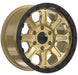 Tremor Wheel 103 Impact 17x8.5 6x5.5 +0mm Gold & Black Rim 6x139.7