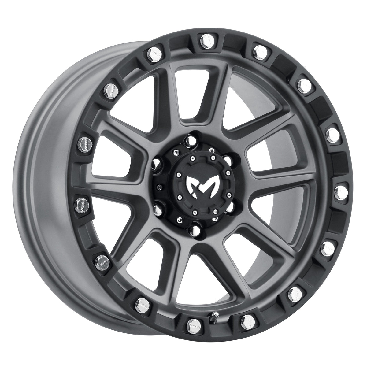 MKW M205 USスペック 8.5J-17 +0 6H 専用ナットセット MKW Offroad M205 17x8.5 6x120 6mm Matte Gray Wheel M205