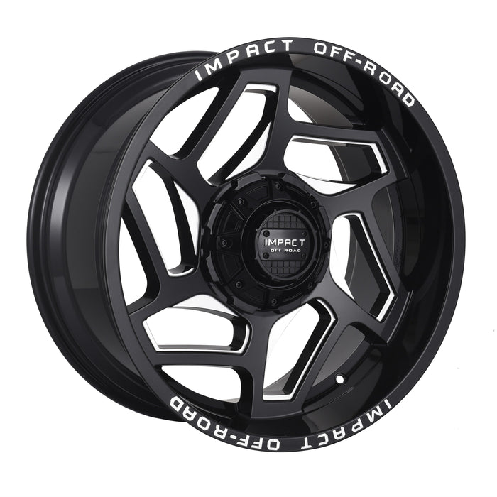 Impact Wheel 826 20x10 6x139.7 & 6x135 -12mm Gloss Black/Milling Windows