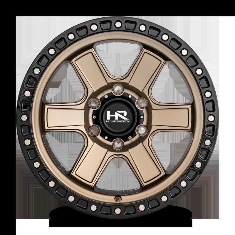Hardrock Wheel H104 17x9 6x135 1mm Matte Bronze-Black B/L