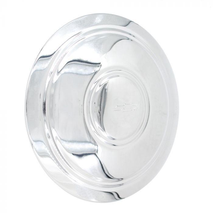 Cap - Police Style Chrome 8" Rally Cap for Ralley Wheel (6.75" Ring)