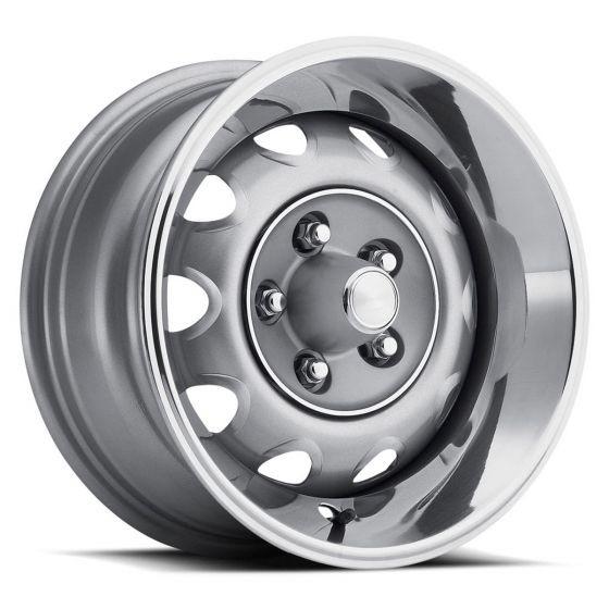 Cap - Vintage Ralley Wheel in Silver for Plymouth and Dodge 5x4.5