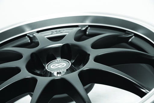Enkei Wheel J10 18x7.5 5X100 & 5x114.3  38mm Black-Machined Lip