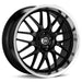 Enkei Wheel Lusso 18x8 5x120  40mm Black-Machined Lip