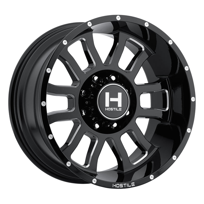 Hostile Wheel H107 Gauntlet 20x10 -19mm 8x170 Blade Cut