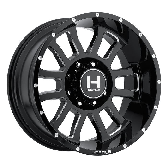 Hostile Wheel H107 Gauntlet 20x10 -19mm 8x170 Blade Cut