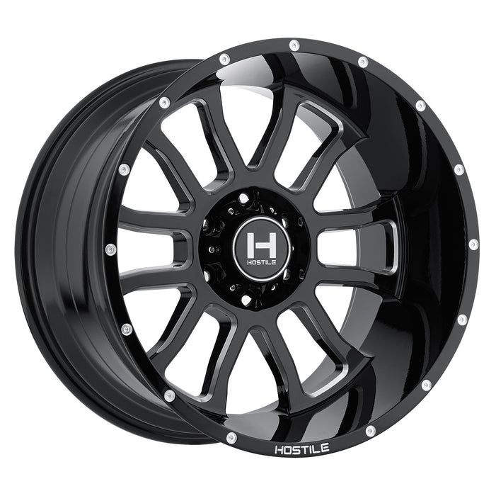 Hostile Wheel H107 Gauntlet 20x9 0mm 6x139.7 Blade Cut